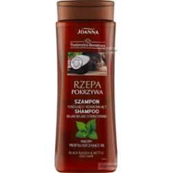 Joanna - Tradycyjna Receptura - Balancing and Strengthening Shampoo - Tonująco-wzmacniający szampon do włosów przetłuszczających się - Czarna Rzepa i Pokrzywa - 300 ml