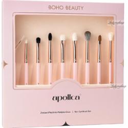 Boho Beauty x Apollca - 9pc. Eye Brush Set - Zestaw 9 pędzli do makijażu oczu