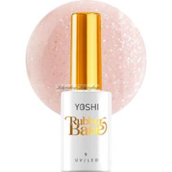 YOSHI - Rubber Base - Baza kauczukowa do paznokci UV / LED - 10 ml - No.9