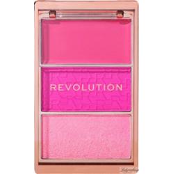 MAKEUP REVOLUTION - Icon Blush - Paleta róży - Hot Pink Flag