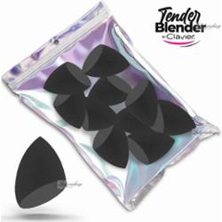 Clavier - Makeup Blender Sponge - Zestaw gąbek do makijażu - Czarne Ścięte - 10 szt.