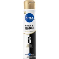Nivea - Black & White Invisible - Silky Smooth - 72H Anti-Perspirant - Antyperspirant w sprayu dla kobiet - 250 ml