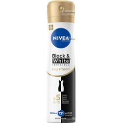 Nivea - Black & White Invisible - Silky Smooth - 72H Anti-Perspirant - Antyperspirant w sprayu dla kobiet - 150 ml