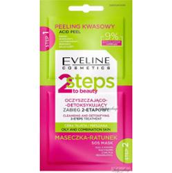 Eveline Cosmetics - 2 Steps to Beauty - Oczyszczająco-detoksykujący zabieg 2-etapowy - 2 x 4 ml