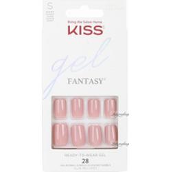 KISS - Gel Fantasy - Ready To Wear Gel - Sztuczne paznokcie w zestawie z klejem - 28 szt - S - Ribbons - 60674