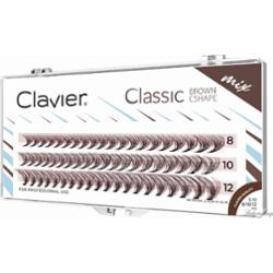 Clavier - Classic - Brown Cshape - Sztuczne rzęsy w kępkach - Brązowe - Mix