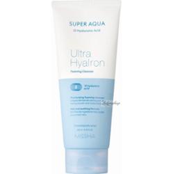 Missha - Super Aqua - Ultra Hyalron Cleansing Foam - Nawilżająca pianka oczyszczająca do twarzy z kwasem hialuronowym - 200 ml