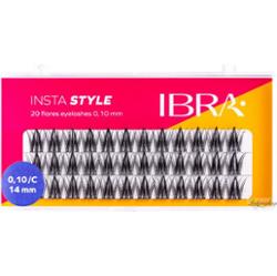 Ibra - Insta Style - 20 Flares Eyelashes - Kępki sztucznych rzęs - 0,10 - C - 36 szt - 14 mm