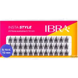 Ibra - Insta Style - 20 Flares Eyelashes - Kępki sztucznych rzęs - 0,10 - C - 36 szt - 12 mm