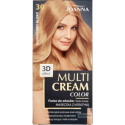 Joanna - Multi Cream Color - Trwała farba do włosów - 30 Karmelowy Blond