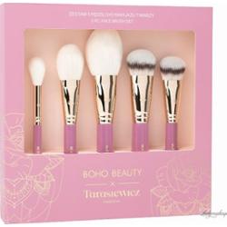 Boho Beauty x Marzena Tarasiewicz - 5pc. Makeup Brush Set - Zestaw 5 pędzli do makijażu twarzy