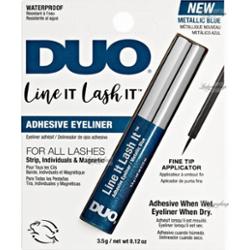 DUO - Line It Lash It - Adhesive Eyeliner - Klej do rzęs i eyeliner - Metallic Blue - Wodoodporny - 3,5 g