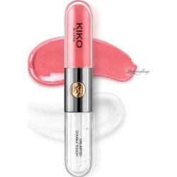 KIKO Milano - UNLIMITED DOUBLE TOUCH Liquid Lip Colour - Dwuetapowa płynna pomadka do ust - 6 ml - 112 Satin Peach Rose