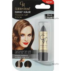 Golden Rose - GRAY HAIR - TOUCH-UP STICK - Sztyft na odrosty - 5,2 g - 01 - BLACK