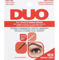 DUO - 2in1 Brush On Striplash Adhesive - Klej do rzęs 2w1 - Black/White