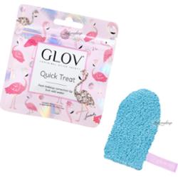 GLOV - QUICK TREAT Limited Unicorn Edition - Bouncy Blue - Mini rękawica do demakijażu - SPORTOWY BŁĘKIT