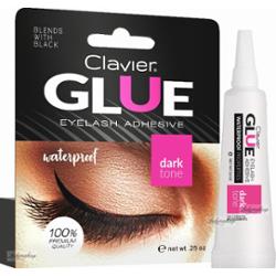Clavier - WATERPROOF GLUE - EYELASH ADHESIVE - DARK TONE - Klej do rzęs - Czarny