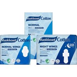 COTTON, Zestaw podpasek i wkładek higienicznych