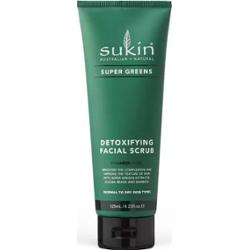 SUPER GREENS, Detoksykujący scrub do twarzy, 125 ml