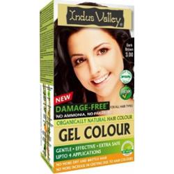 Żelowa farba do włosów, CIEMNY BRĄZ