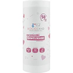 Ręczniki bawełniane w rolce, 50 sztuk