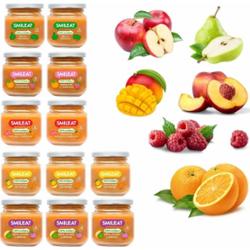 Zestaw deserków dla dzieci 5 smaków 12 słoiczków MIX OWOCOWY