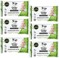 ZESTAW 360 chusteczek nawilżanych dla dzieci, 6 opakowań po 60 sztuk