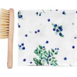 Szczotka na ciemieniuchę z myjką w jagódki