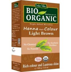 Farba do włosów na bazie henny, JASNY BRĄZ, 100 g