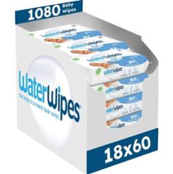 Chusteczki nawilżane dla dzieci, WIELOPAK 1080 szt.(18 op. po 60 szt.)