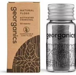 Naturalna nić dentystyczna z węglem aktywnym i fluorem, 50 m