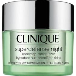 Clinique - Superdefense Night Recovery Moisturizer - Krem Na Noc - Suchá Až Smíšená Pleť - 50 ml - Dla Kobiet