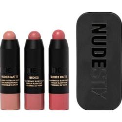 Nudestix - Pink Nude Blush Kit - Róże W Zestawie - Kit Pink Nude Blush - Dla Kobiet