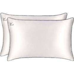 Slip - Komplet Poszewek Na Poduszkę Z Czystego Jedwabiu Queen - Pillowcase Duo Queen - Just Married - Dla Kobiet