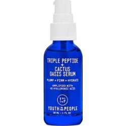 Youth To The People - Triple Peptide + Cactus Oasis Serum - Nawilżające Serum Do Twarzy I Szyi - The Youth Oasis Cactus Serum 30ml - Dla Kobiet