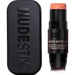 Nudestix - Nudies All Over Face Matte Lux — Róż W Sztyfcie - Nudies Matte Lux Blush - Pretty Peachy - Dla Kobiet