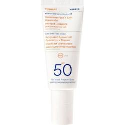 Korres - Yoghurt Krem - Żel Ochronny Do Twarzy I Okolic Oczu Spf50 - Sun Yog. Face&eyes Spf50 - Dla Kobiet