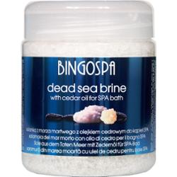BingoSpa Sole Kąpielowe Solanka z minerałami Morza Martwego z olejkiem cedrowym 550 g