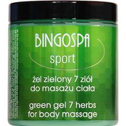 Żel zielony 7 ziół do masażu ciała BINGOSPA sport