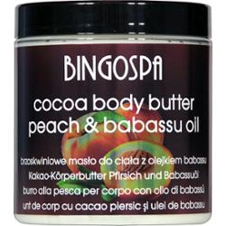 PRZYSPIESZA OPALANIE Cocoa Body Butter Peach with Babassu Oil BINGOSPA