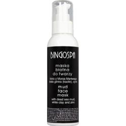BingoSpa Pielęgnacja twarzy Maska błotna do twarzy - błoto z Morza Martwego, biała glinka, cynk 150 g