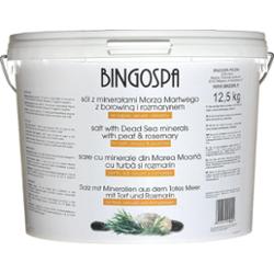 Sól z minerałami Morza Martwego z borowiną i rozmarynem 12,5 kg BINGOSPA
