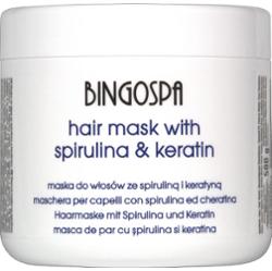 BingoSpa Pielęgnacja włosów Maska do włosów spirulina i keratyna 500 ml