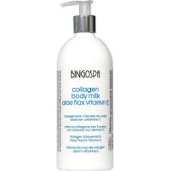 BingoSpa Pielęgnacja ciała Kolagenowe mleczko do ciała - aloes, len, witamina E 500 ml
