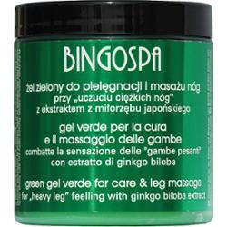 BÓL NÓG - CIĘŻKIE ZMĘCZONE NOGI Żel zielony z ekstraktem z miłorzębu japońskiego 250 g BINGOSPA