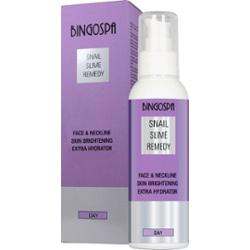 Rozjaśnianie przebarwień twarzy szyi dekoltu Krem ze śluzem ślimaka Ekstra nawilżenie BINGOSPA 135 g