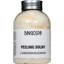 Peeling solny z kwasem kojowym 580 g BINGOSPA