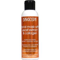 Maska do twarzy drożdżowa plus kolagen do cery tłustej BINGOSPA