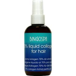 NA POROST I OBJĘTOŚĆ WŁOSÓW 70 % Kolagen do włosów 100 ml BINGOSPA
