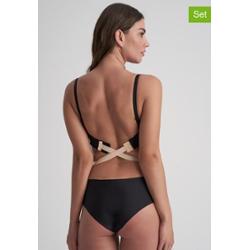 Bye Bra Ramiączka (3 szt.) w kolorze beżowym, czarnym i białym do biustonosza rozmiar: onesize